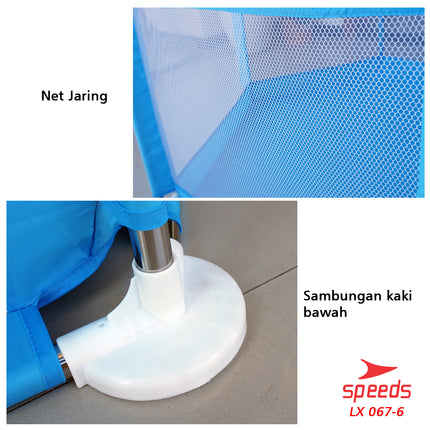 SPEEDS Kolam Mandi Bola Keranjang Mandi Bola Mainan Tenda anak Playpen 067-6