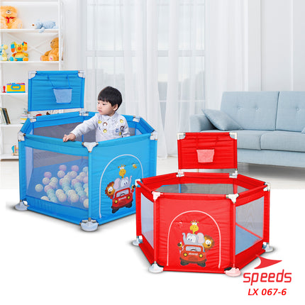 SPEEDS Kolam Mandi Bola Keranjang Mandi Bola Mainan Tenda anak Playpen 067-6