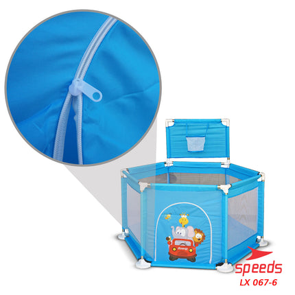 SPEEDS Kolam Mandi Bola Keranjang Mandi Bola Mainan Tenda anak Playpen 067-6
