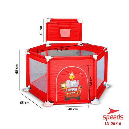 SPEEDS Kolam Mandi Bola Keranjang Mandi Bola Mainan Tenda anak Playpen 067-6