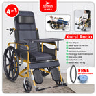 SPEEDS Kursi Roda 4in1 Travel Bisa Masuk Pesawat Bisa Dilipat Fitur Lengkap Wheel Chair Alluminium 068-6