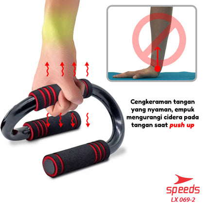 SPEEDS Push Up Stand Bar Alat Bantu Push Up Bar Untuk Olahraga Fitness Push Up 069-2
