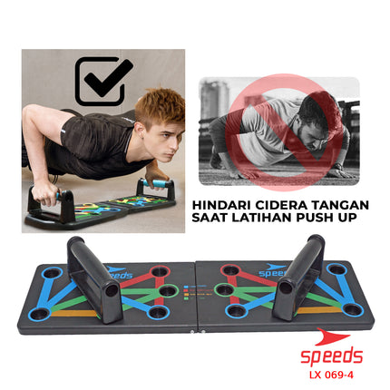 SPEEDS Push Up Stand Push Up Board Alat Bantu Push Up Push Up Handles Fitness Olahraga 069-4