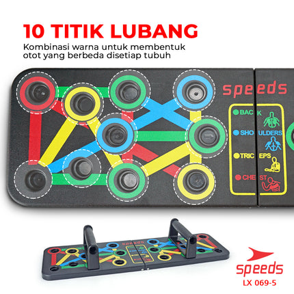 SPEEDS Push Up Board Push Up Stand Alat Push Up Portable Gym Fitness 069-5