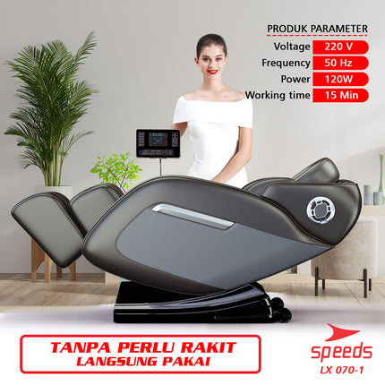 SPEEDS Kursi Pijat Elektrik Kursi Pijat Mobile/Rumah Alat Pijat Elektrik Kursi Relaksasi 070-1