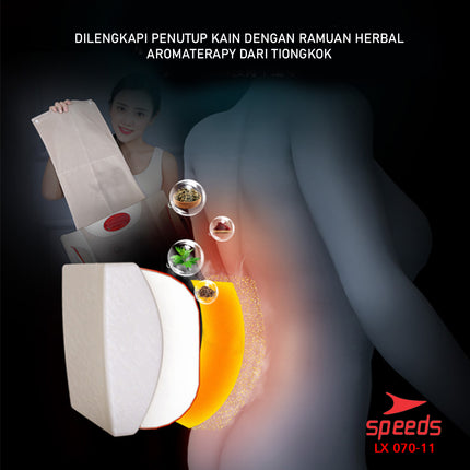 SPEEDS Bantal Pijat Massage Portable Alat Pijat Elektrik Bantal Pijat Portable Home Massager 070-11
