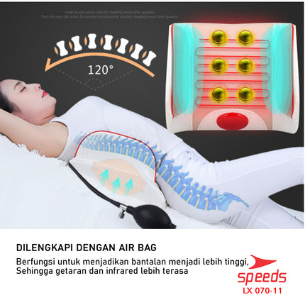 SPEEDS Bantal Pijat Massage Portable Alat Pijat Elektrik Bantal Pijat Portable Home Massager 070-11