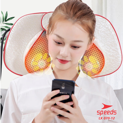 SPEEDS Bantal Pijat Portable Alat Pijat Elektrik Alat Pijat Terapi Bantal Pijat Multifungsi 070-12