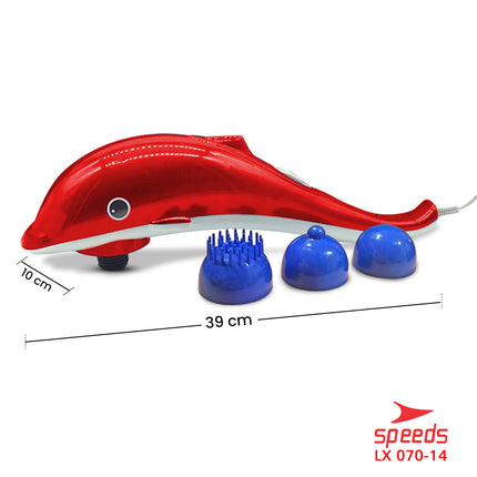 SPEEDS Alat Pijat Dolphin 3in1 Dolphin Massage Hand Massager Alat Pijat Elektrik 070-14