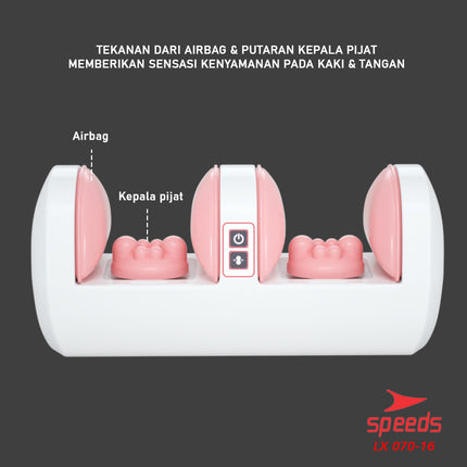 SPEEDS Alat Pijat Kaki Elektrik Bantal Pijat Kaki Alat Kesehatan Portable Foot Massager 070-16