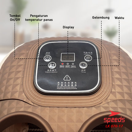 SPEEDS Onsen Pijat Kaki Foot Massager Alat Pijat Elektrik Portable Spa Massager 070-17