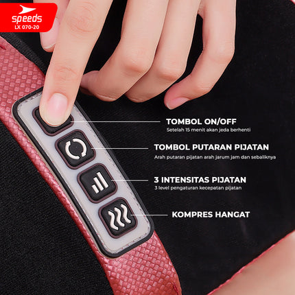 SPEEDS Alat Pijat Kaki Elektrik Foot Massager Terapi Kaki dan Badan Alat Kesehatan Portable 070-20
