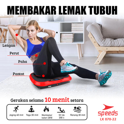SPEEDS Alat Pijat Elektrik Body Slimmer Alat Pelangsing Perut Tubuh Olahraga Alat Fitness 070-22