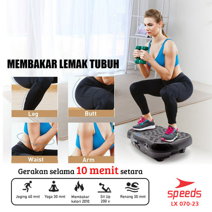 SPEEDS Alat Pijat Elektrik Body Slimmer Alat Pelangsing Perut Tubuh Olahraga Alat Fitness 070-23