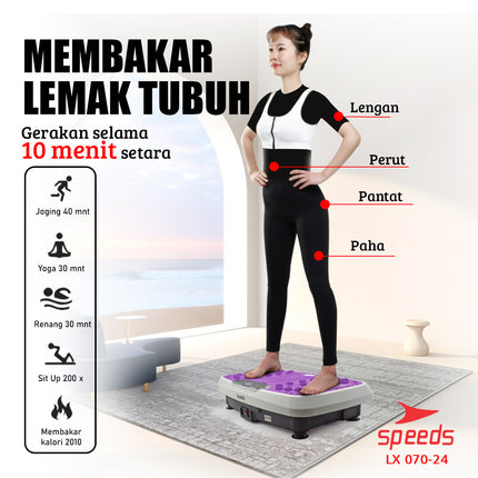 SPEEDS Body Slimmer Alat Pijat Elektrik Alat Pelangsing Perut Alat Olahraga Tubuh Gym Fitness 070-24