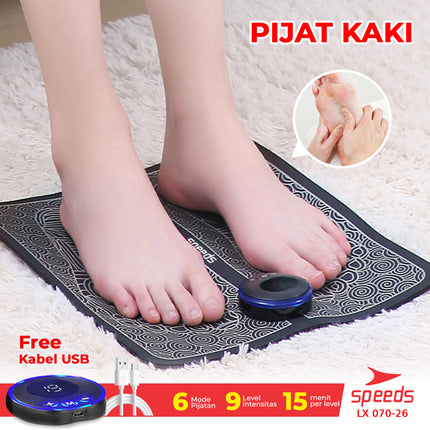 SPEEDS EMS Foot Massage Mat Pijat Kaki EMS Pad Mat Alat Pijat Kaki Alat Electric Pijat Kaki Japan Original Serbaguna 070-26