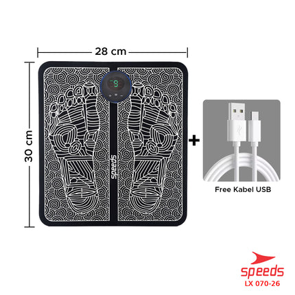 SPEEDS EMS Foot Massage Mat Pijat Kaki EMS Pad Mat Alat Pijat Kaki Alat Electric Pijat Kaki Japan Original Serbaguna 070-26