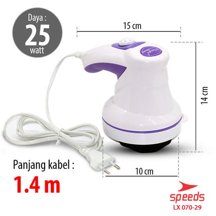 SPEEDS Manipol Body Massager Alat Pijat Elektrik Mengurangi Berat Badan Body Relaxation 070-29