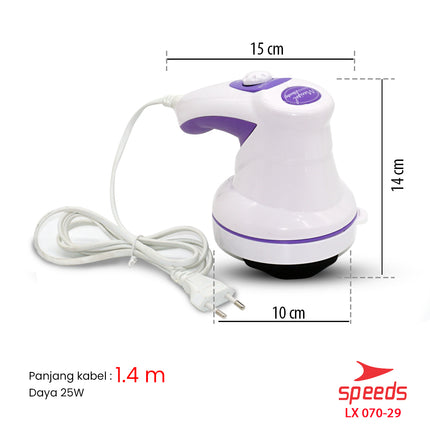 SPEEDS Manipol Body Massager Alat Pijat Elektrik Mengurangi Berat Badan Body Relaxation 070-29