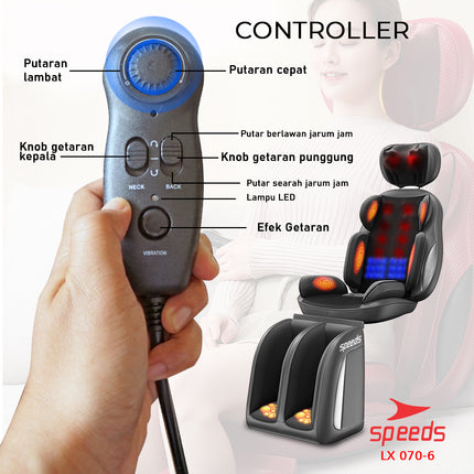 SPEEDS Kursi Pijat Elektrik Kursi Pijat Mobile dan Rumah Alat Pijat Elektrik Massage Chair 070-6
