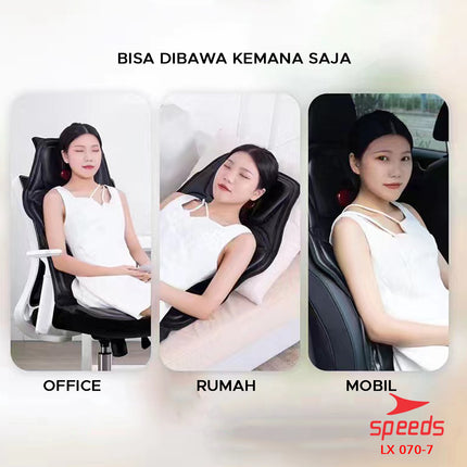 SPEEDS Kursi Pijat Elektrik Kursi Pijat Mobile Alat Pijat Elektrik Alat Terapi Relaksasi 070-7