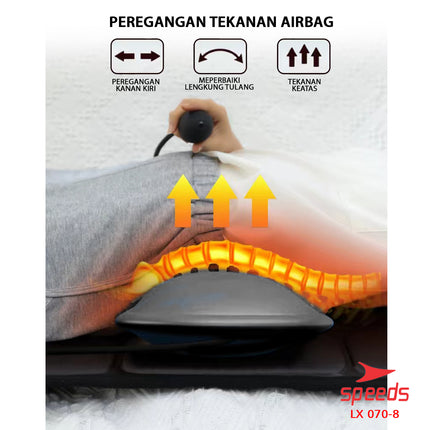 SPEEDS Kursi Pijat Elektrik Kursi Pijat Mobile Kursi Pijat Rumah Alat Pijat Elektrik Portable 070-8