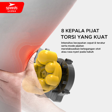 SPEEDS Bantal Pijat Massage Portable Alat Pijat Elektrik Bantal Pijat Alat Pijat Terapi 070-9