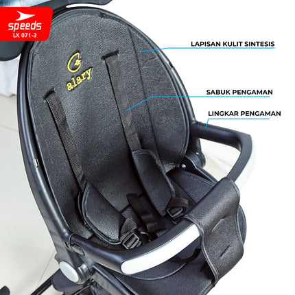 SPEEDS Stroller Bayi Anak Kereta Dorong Bayi Anak Mini Trike Baby Stroller Lipat 071-3