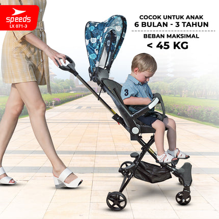 SPEEDS Stroller Bayi Anak Kereta Dorong Bayi Anak Mini Trike Baby Stroller Lipat 071-3