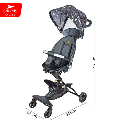 SPEEDS Stroller Bayi Anak Kereta Dorong Bayi Anak Mini Trike Baby Stroller Lipat 071-3