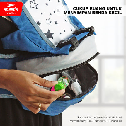 SPEEDS Gendongan Hipseat Bayi Baby Carrier Ransel Bedongan Bayi Depan dan Bahan Nyaman Ringan 072-1