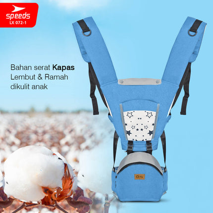 SPEEDS Gendongan Hipseat Bayi Baby Carrier Ransel Bedongan Bayi Depan dan Bahan Nyaman Ringan 072-1