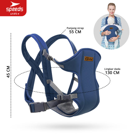 SPEEDS Gendongan Bayi 3in1 Gedongan Hipseat Baby Carrier Ransel Depan Bahan Nyaman LX 072-4