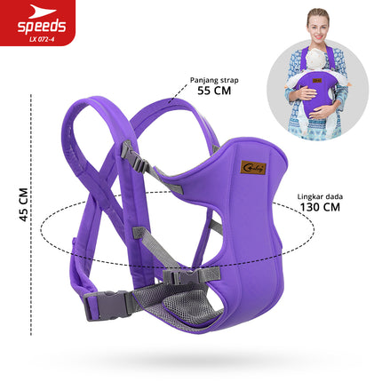 SPEEDS Gendongan Bayi 3in1 Gedongan Hipseat Baby Carrier Ransel Depan Bahan Nyaman LX 072-4