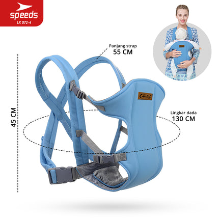 SPEEDS Gendongan Bayi 3in1 Gedongan Hipseat Baby Carrier Ransel Depan Bahan Nyaman LX 072-4