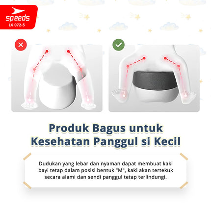 SPEEDS Gendongan Bayi 4in1 Gedongan Bayi Hipseat Baby Carrier Depan Bahan Nyaman LX 072-5