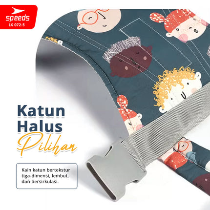 SPEEDS Gendongan Bayi 4in1 Gedongan Bayi Hipseat Baby Carrier Depan Bahan Nyaman LX 072-5