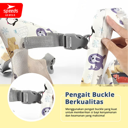 SPEEDS Gendongan Bayi 4in1 Gedongan Bayi Hipseat Baby Carrier Depan Bahan Nyaman LX 072-5
