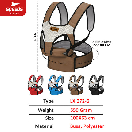SPEEDS Gendongan Bayi Hipseat Gedongan Bayi Baby Carrier Ransel Depan Bahan Nyaman LX 072-6