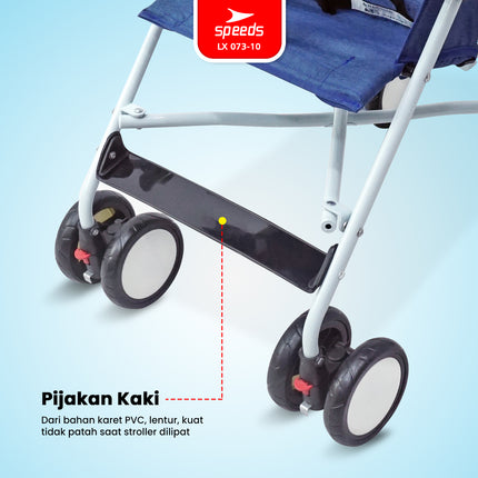 SPEEDS Stroller Kereta Dorong  Portabel Fitur Lengkap Anak Premium Bayi Kelambu Full Cover Traveling LX 073-10