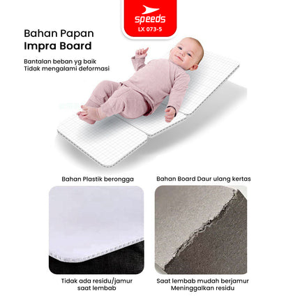 SPEEDS Stroller Anak Kereta Dorong Bayi Full Cover Traveling 2 Fitur Lengkap Portabel Premium Newborn Baby Stroller LX 073-5