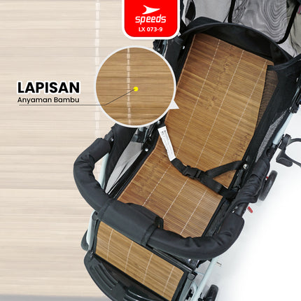 SPEEDS Stroller Newborn Baby Anak Kereta Dorong 2 Fitur Lengkap Bayi Portabel Premium Stroller Travel Full Cover LX 073-9