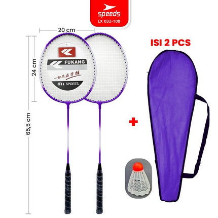 SPEEDS Raket Badminton Raket Racket Bulu Tangkis Outdoor Original Pertandingan 032-507