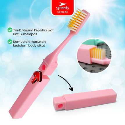 SPEEDS Sikat Gigi Toothbrush Gosok Gigi Hotel Warna-Warni Atasi Karang Gigi 202-58