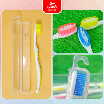 SPEEDS Sikat Gigi Hotel Toothbrush Gosok Gigi Hotel Travel Warna-Warni Atasi Karang Gigi 202-59