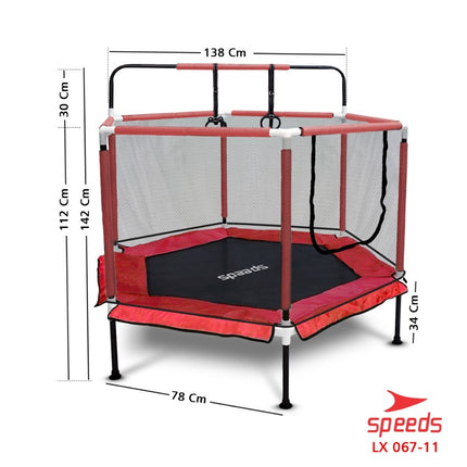 SPEEDS Trampolin Olahraga Trampoline Anak Mainan Lompat Olahraga Fitness 067-11