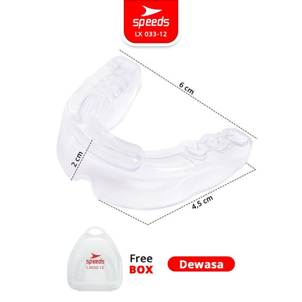 SPEEDS Gamsil Gumshield Pelindung Gigi Mulut Boxing Mouthguard Gum Shield Olahraga Bela Diri Karate 033-12