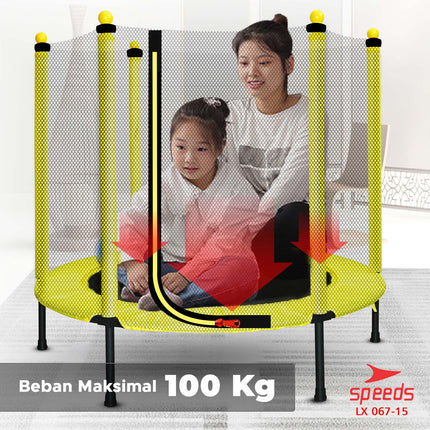 SPEEDS Trampolin Anak 48inch Mainan Lompat Anak Trampoline Jump Mainan Anak 067-15