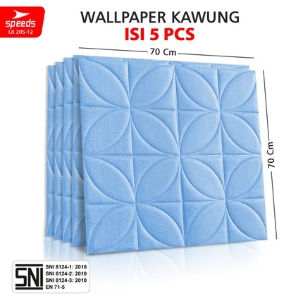 SPEEDS SNI Wallpaper Dinding 3D Foam Stiker Peredam Udara Dan Suara Dan Plafon Berstandar 205-12