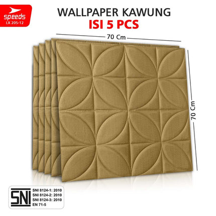 SPEEDS SNI Wallpaper Dinding 3D Foam Stiker Peredam Udara Dan Suara Dan Plafon Berstandar 205-12